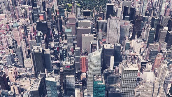 4K New York City Skyscrapers Aerial View - Download 22095764 Videohive