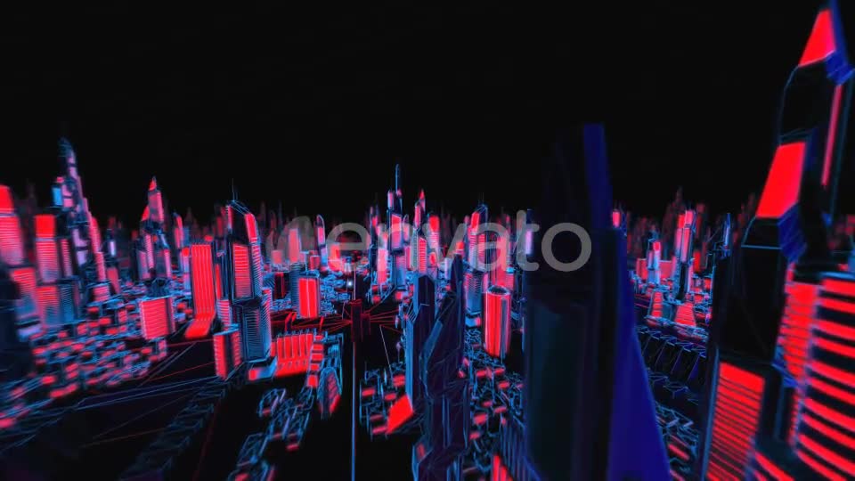 4K Structure Neon Cityscape Videohive 23081723 Motion Graphics Image 1