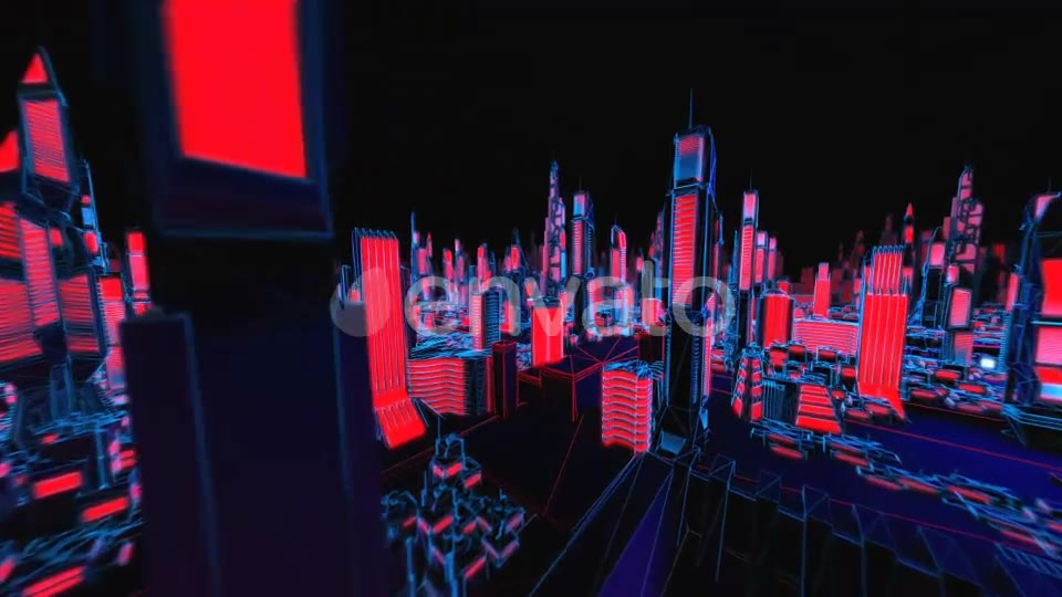 4K Structure Neon Cityscape Videohive 23081723 Motion Graphics Image 2