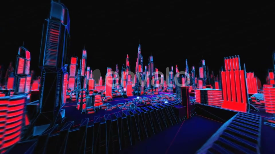 4K Structure Neon Cityscape Videohive 23081723 Motion Graphics Image 4