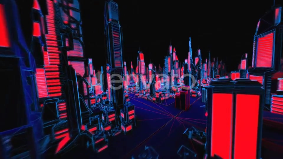 4K Structure Neon Cityscape Videohive 23081723 Motion Graphics Image 5