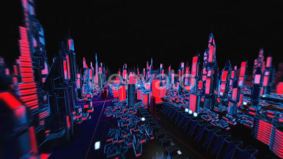 4K Structure Neon Cityscape Videohive 23081723 Motion Graphics Image 6
