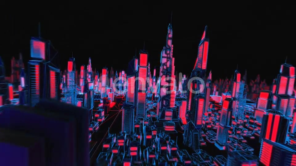 4K Structure Neon Cityscape Videohive 23081723 Motion Graphics Image 7