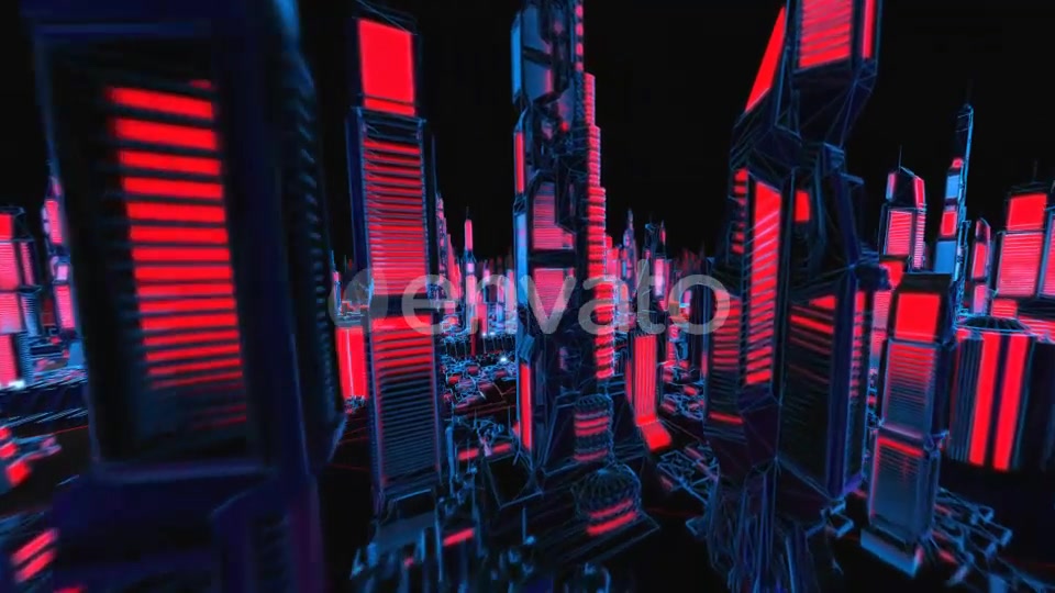 4K Structure Neon Cityscape Videohive 23081723 Motion Graphics Image 9
