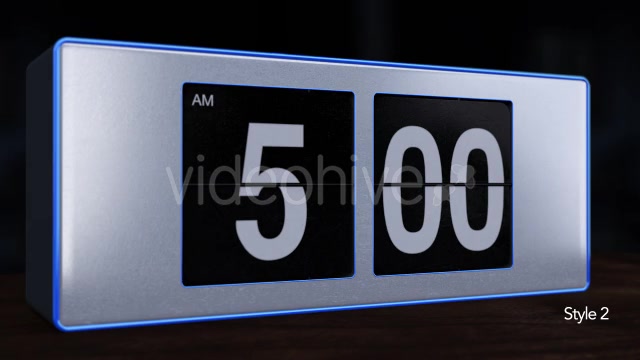 5 A.M. Flip Alarm Clock Videohive 10029527 Motion Graphics Image 10