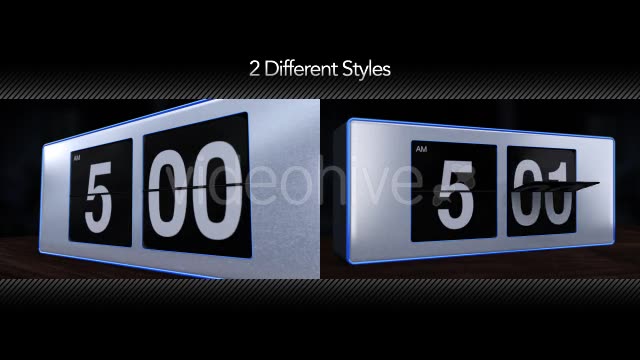 5 A.M. Flip Alarm Clock Videohive 10029527 Motion Graphics Image 2