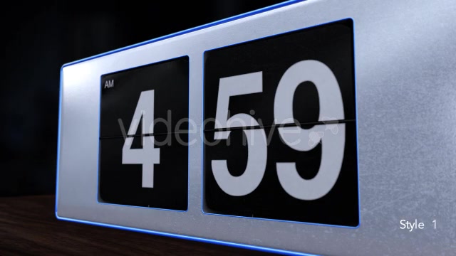 5 A.M. Flip Alarm Clock Videohive 10029527 Motion Graphics Image 3