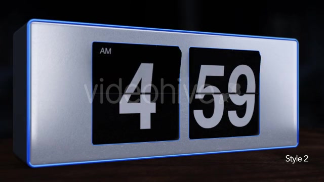 5 A.M. Flip Alarm Clock Videohive 10029527 Motion Graphics Image 8