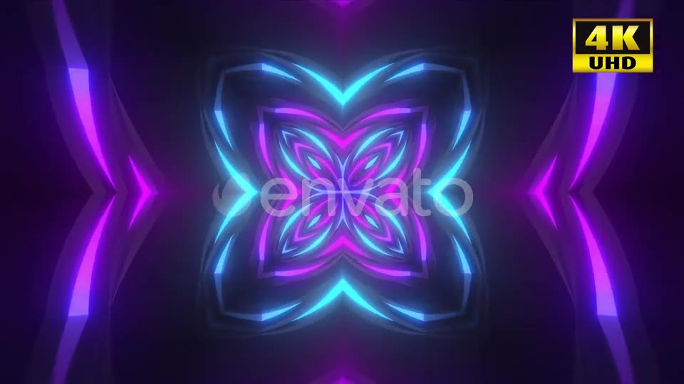5 Neon Flower Background Pack Videohive 24768541 Motion Graphics Image 2