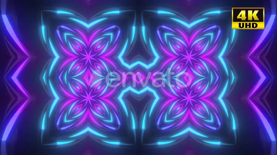 5 Neon Flower Background Pack Videohive 24768541 Motion Graphics Image 4