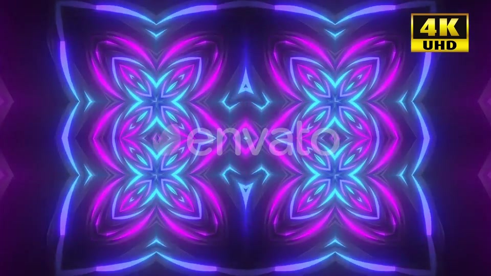 5 Neon Flower Background Pack Videohive 24768541 Motion Graphics Image 5