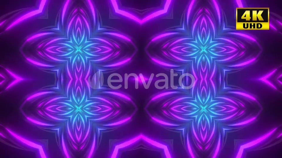 5 Neon Flower Background Pack Videohive 24768541 Motion Graphics Image 6