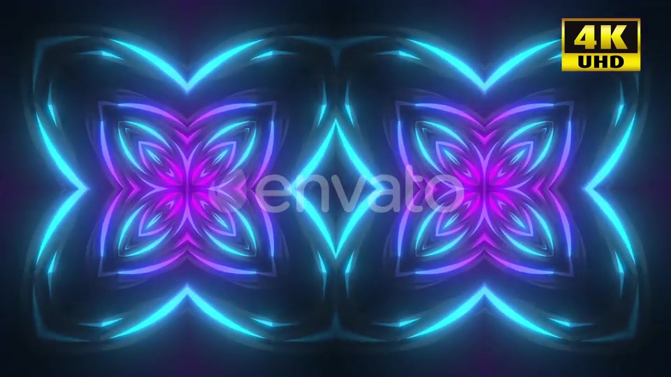 5 Neon Flower Background Pack Videohive 24768541 Motion Graphics Image 8