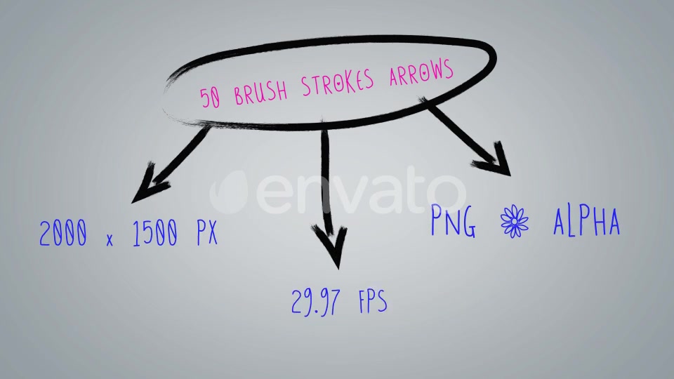 50 Brush Stroke Arrows Videohive 23112862 Motion Graphics Image 12