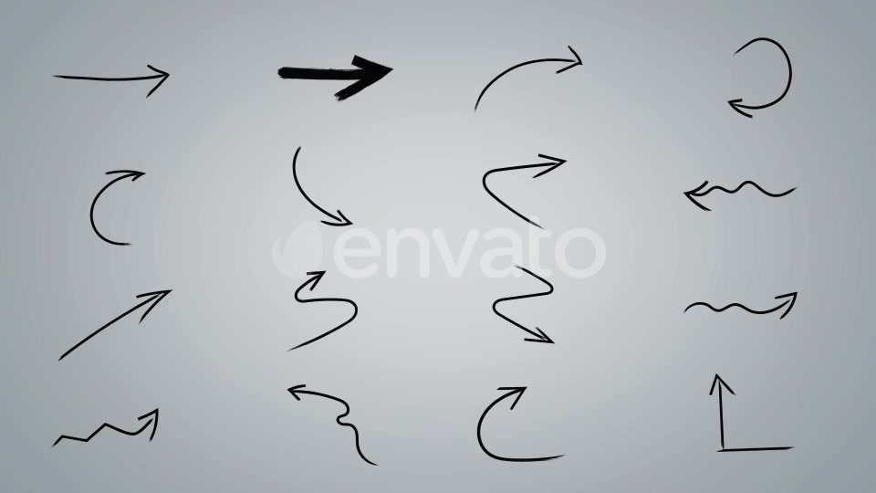 50 Brush Stroke Arrows Videohive 23112862 Motion Graphics Image 3