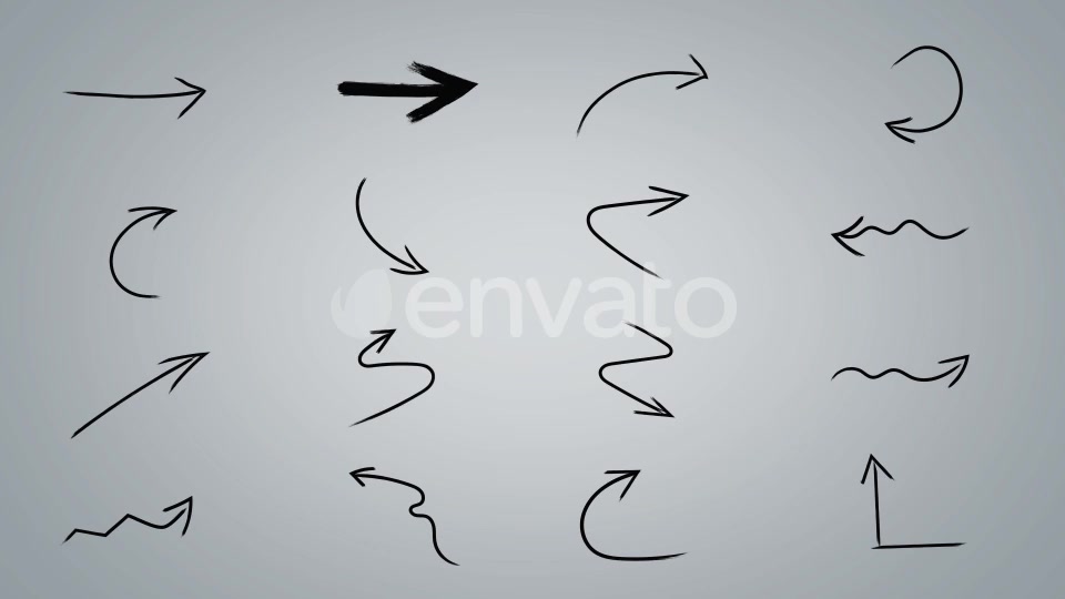 50 Brush Stroke Arrows Videohive 23112862 Motion Graphics Image 4