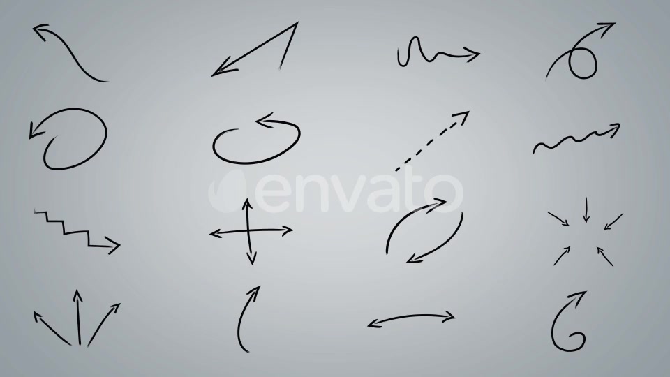 50 Brush Stroke Arrows Videohive 23112862 Motion Graphics Image 8