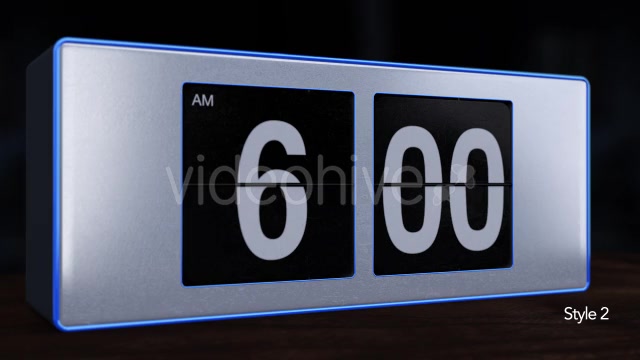 6 A.M. Flip Alarm Clock Videohive 10040188 Motion Graphics Image 10