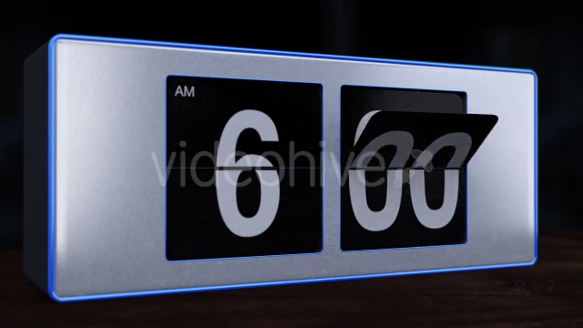 6 A.M. Flip Alarm Clock Videohive 10040188 Motion Graphics Image 11