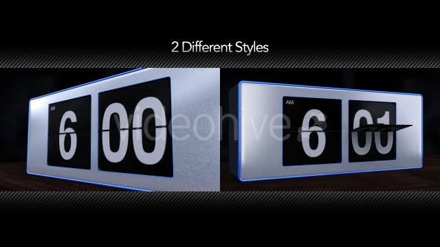 6 A.M. Flip Alarm Clock Videohive 10040188 Motion Graphics Image 2