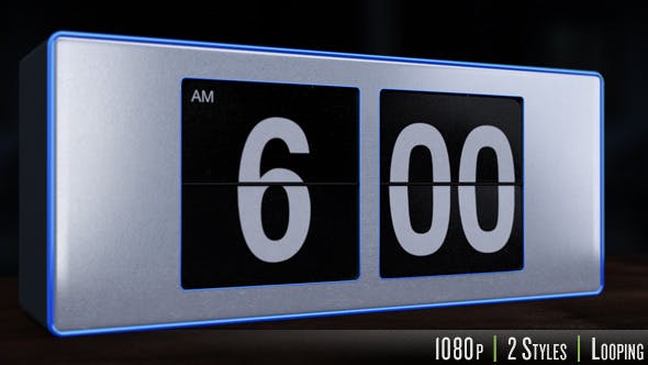 6 A.M. Flip Alarm Clock - Download Videohive 10040188