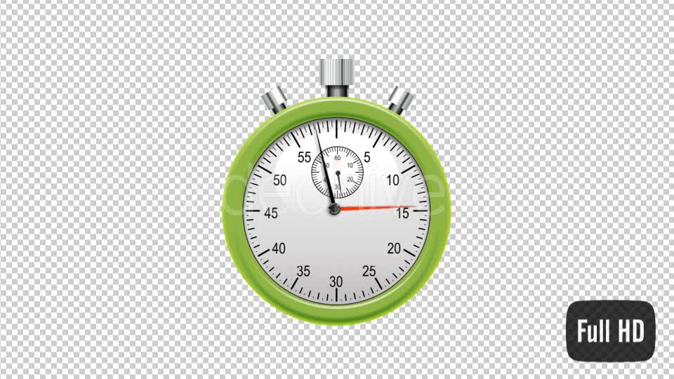 60 Second Countdown Clock Stop Watch Videohive 15041097 Motion Graphics Image 1