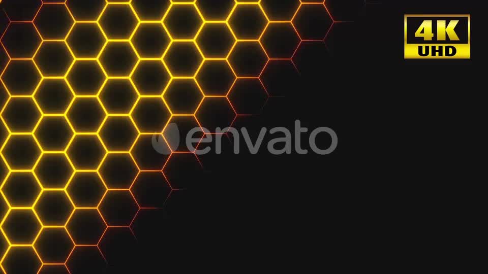 7 Glowy Honeycomb Pack 4k Videohive 23630239 Motion Graphics Image 1