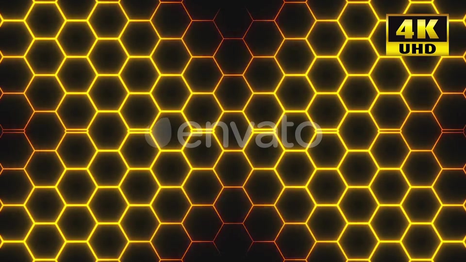 7 Glowy Honeycomb Pack 4k Videohive 23630239 Motion Graphics Image 4