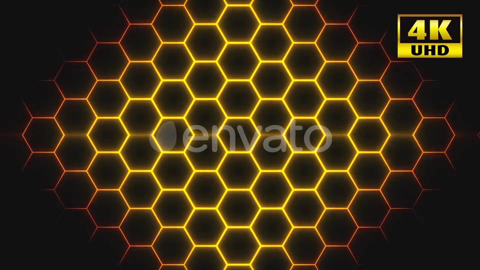 7 Glowy Honeycomb Pack 4k Videohive 23630239 Motion Graphics Image 5