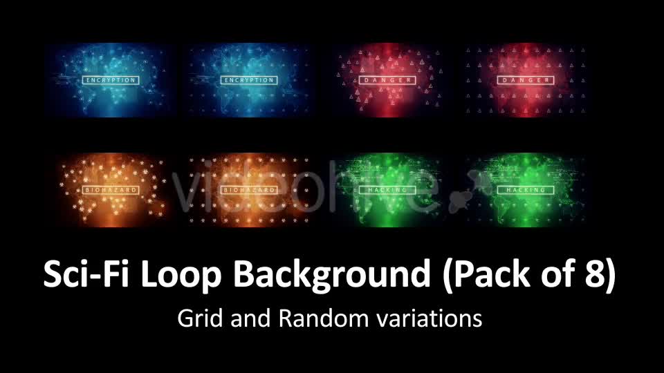 8 in Pack Sci Fi Looped Background Videohive 17422871 Motion Graphics Image 1