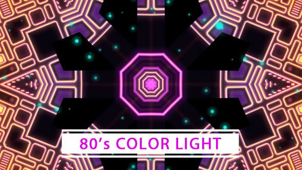 80s Color Light VJ Loop - Download Videohive 21351606