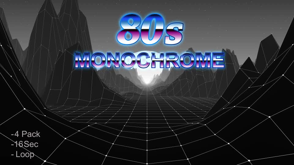 80s Monochrome Videohive 21479597 Motion Graphics Image 1
