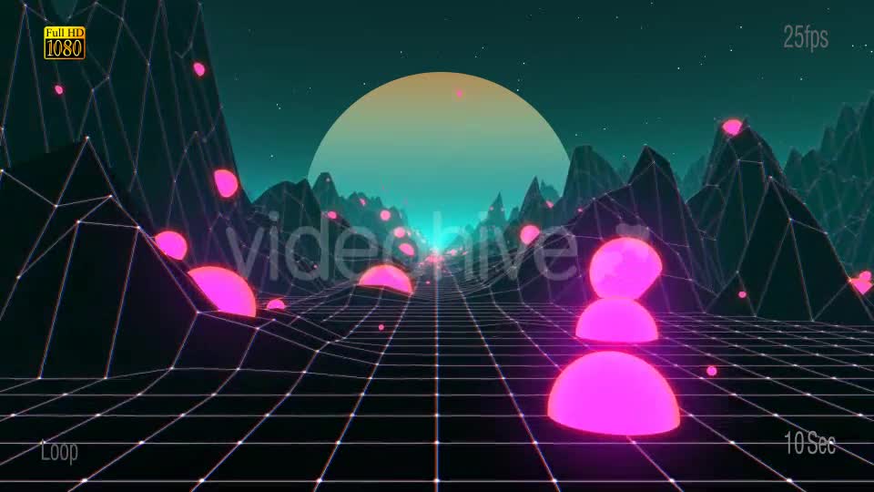 80s Mountain VJ Videohive 20466563 Motion Graphics Image 1