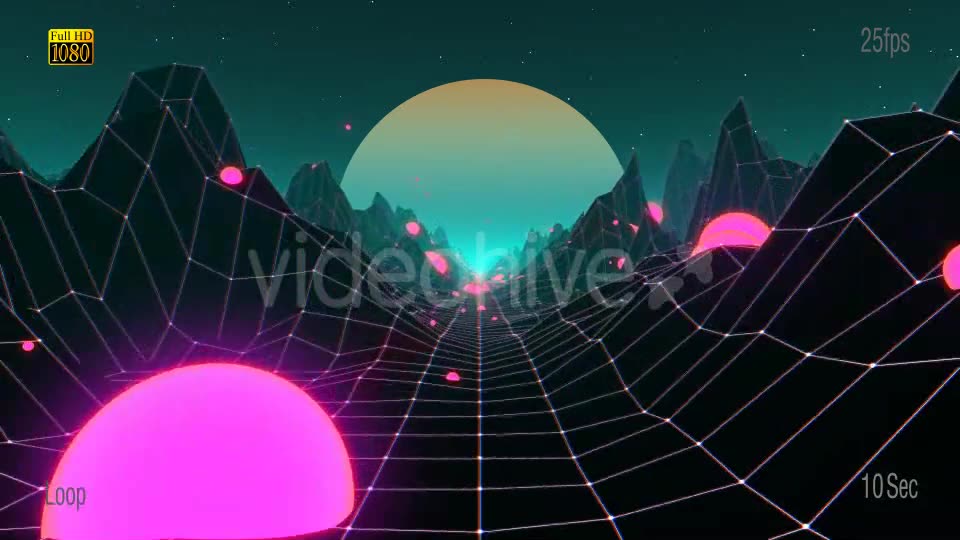 80s Mountain VJ Videohive 20466563 Motion Graphics Image 2