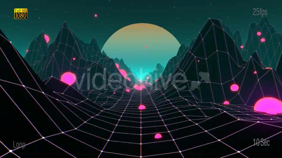 80s Mountain VJ Videohive 20466563 Motion Graphics Image 3