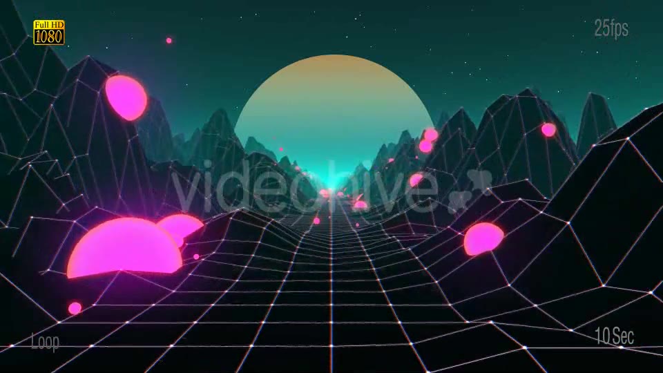 80s Mountain VJ Videohive 20466563 Motion Graphics Image 6