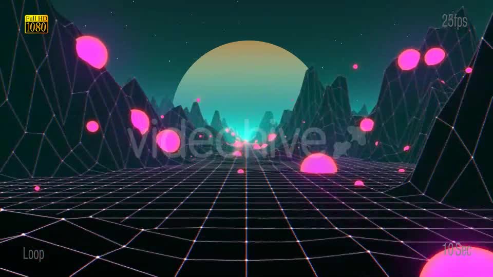 80s Mountain VJ Videohive 20466563 Motion Graphics Image 8