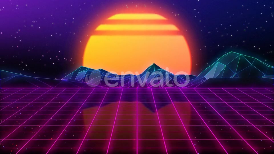 80s Retro Background 05 4K Videohive 23912295 Motion Graphics Image 3