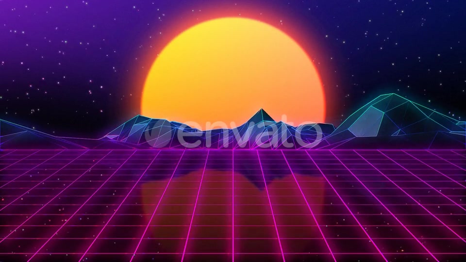 80s Retro Background 05 4K Videohive 23912295 Motion Graphics Image 4