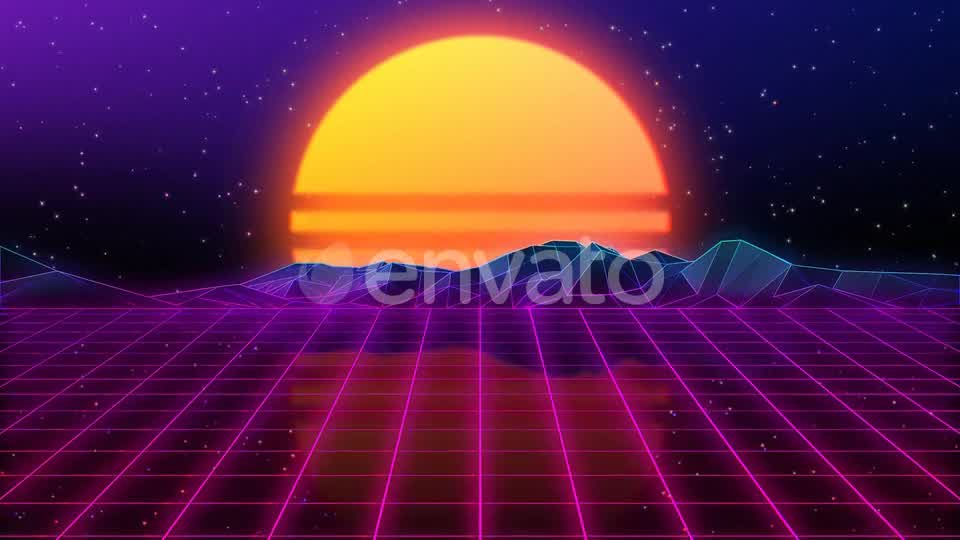 80s Retro Background 05 4K Videohive 23912295 Motion Graphics Image 8