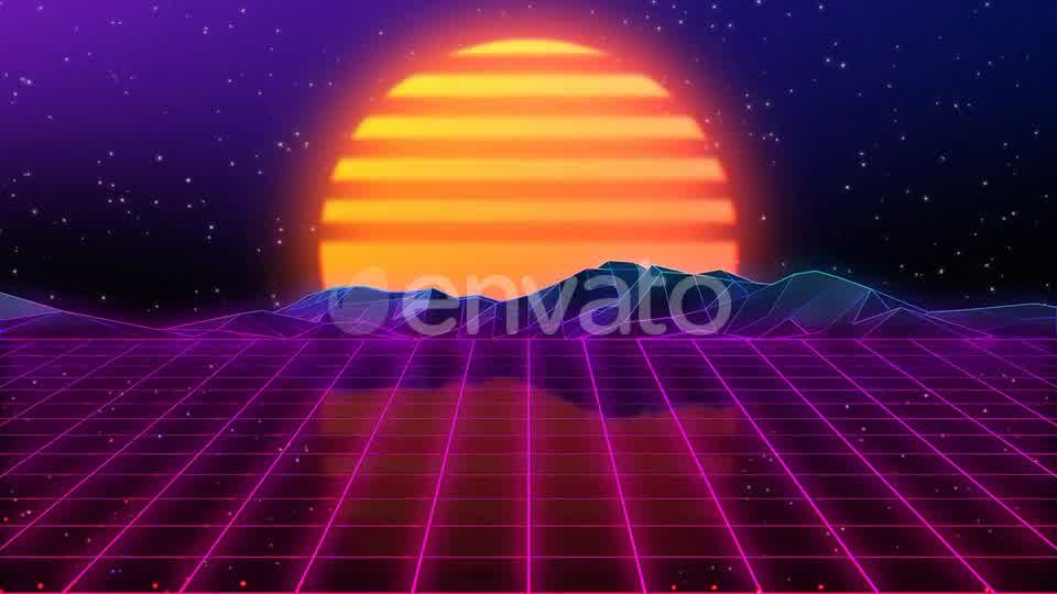 80s Retro Background 05 4K Videohive 23912295 Motion Graphics Image 9