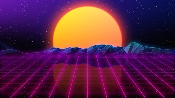 80s Retro Background 05 4K Videohive 23912295 Download Direct Motion ...