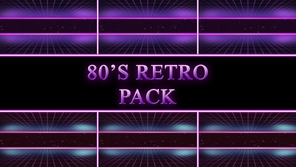 80s Retro Background Pack - Download 20627783 Videohive