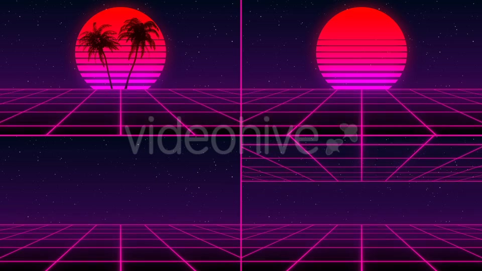 80s Retro Background Pack (Pack of 4) Videohive 21636990 Motion Graphics Image 5