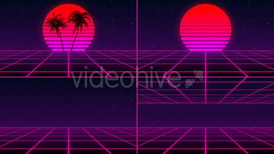80s Retro Background Pack (Pack of 4) Videohive 21636990 Motion Graphics Image 6