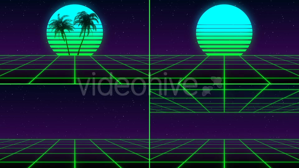 80s Retro Background Pack (Pack of 4) Videohive 21636990 Motion Graphics Image 8