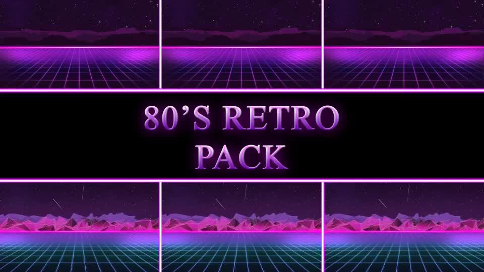 80s Retro Background Pack Videohive 20621681 Motion Graphics Image 1