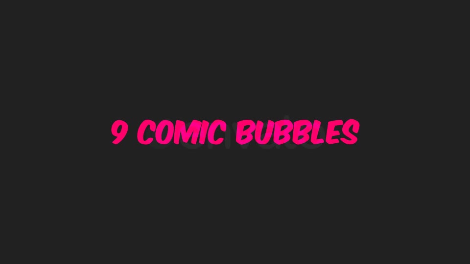 9 Comic Bubbles Videohive 21971553 Motion Graphics Image 1
