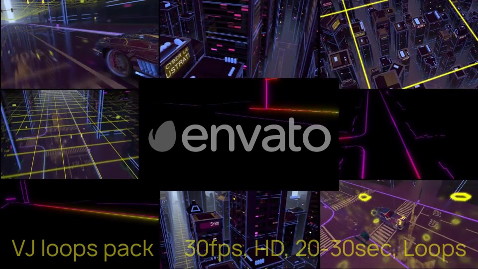 9 Retro Funk VJ Loops Pack Videohive 23458160 Motion Graphics Image 6