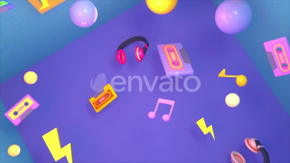 90s Hipster Music Room Videohive 24577774 Motion Graphics Image 1
